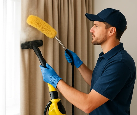 Trusted curtain steam cleaning technician Matty Curtain Cleaning grays-point-nsw QLD