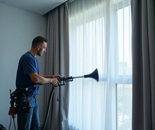 Professional curtain steam cleaning process equipment Matty Curtain Cleaning grays-point-nsw