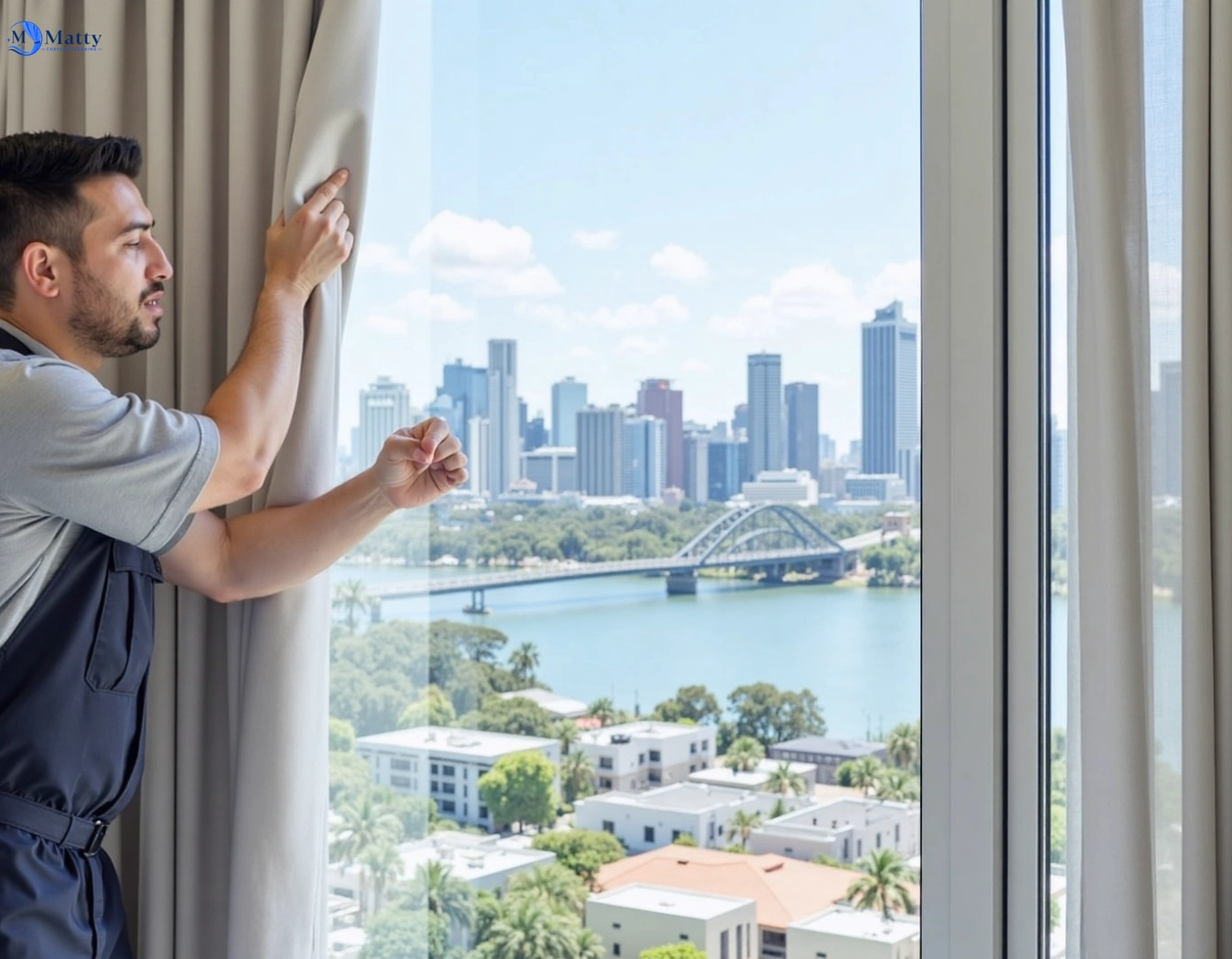 Professional curtain steam cleaning service grays-point-nsw QLD by Matty Curtain Cleaning